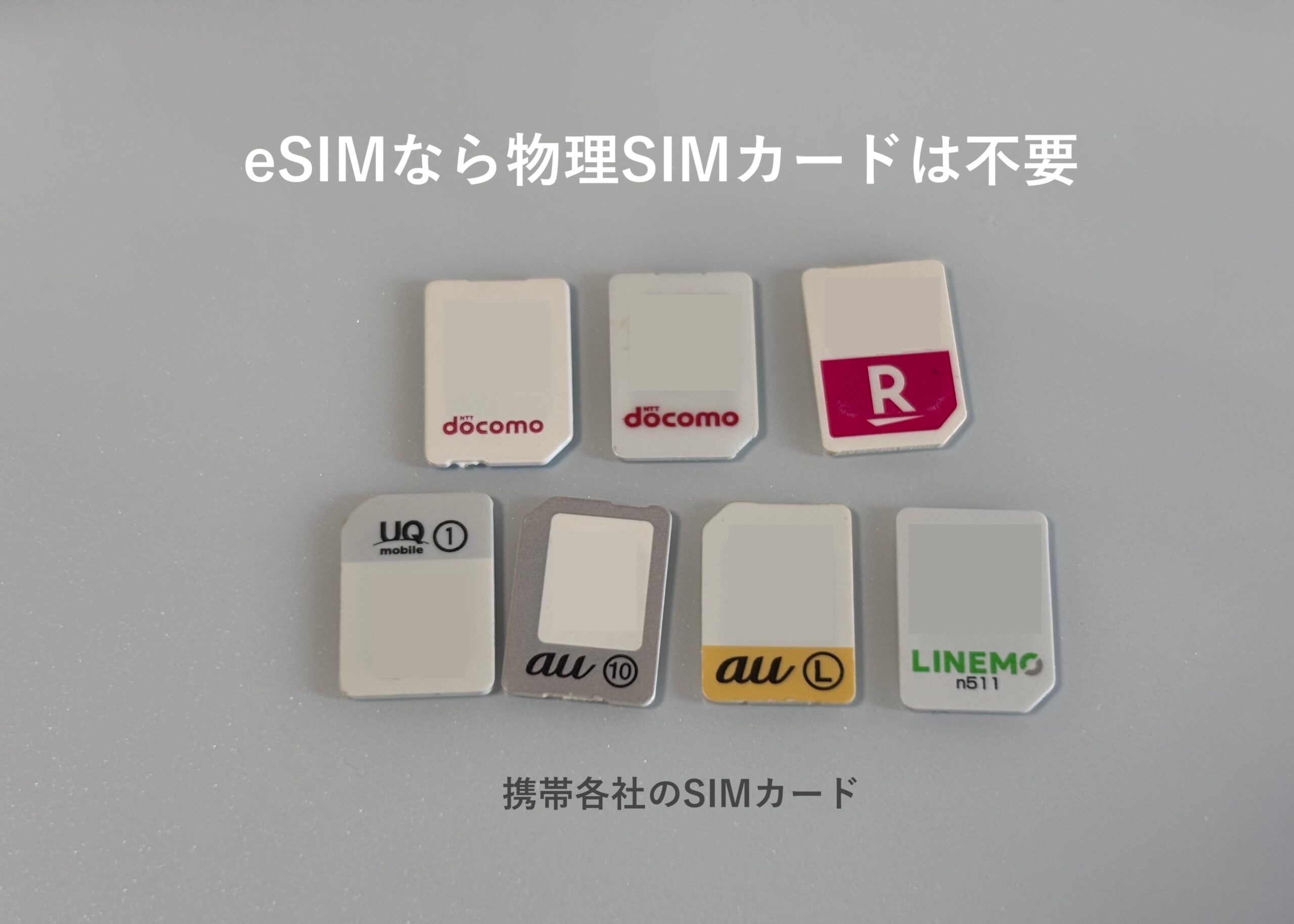 eSIMならSIMカードの配送待ちがない